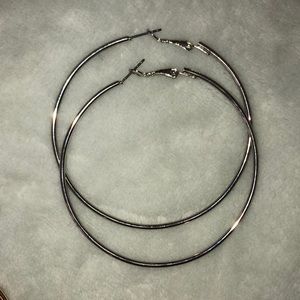 Silver Hoops